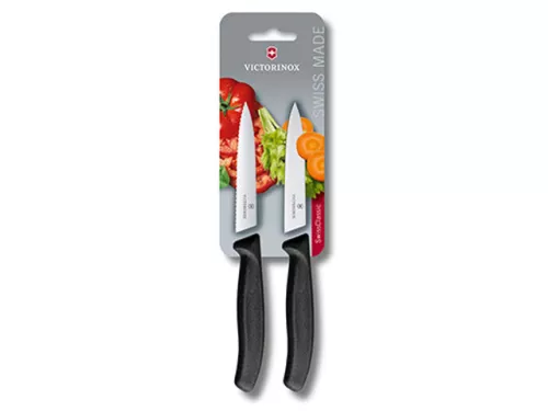 Victorinox Victorinox Office knife pointed smooth and serrated Yellow 10cm 2 pieces (3V6.7793B.2)