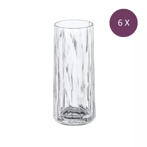 Koziol Koziol Superglas Club No. 03 Long drink glass 250 ml Set of 6 pieces (3403535)