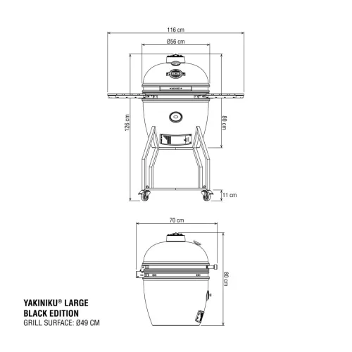 Yakiniku Yakiniku Black Edition Large kamadao Basic (194000)