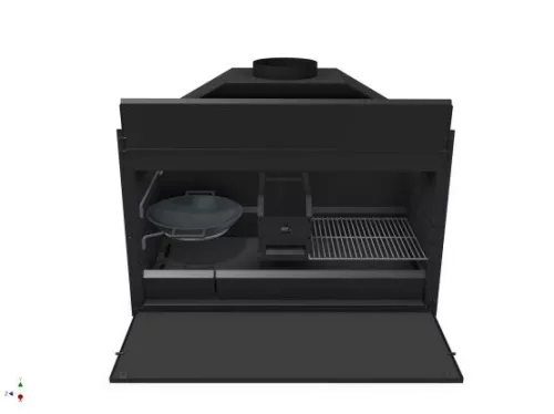 Braaimaster Braaimaster retractable frame for stainless steel/inox wok (WF01)