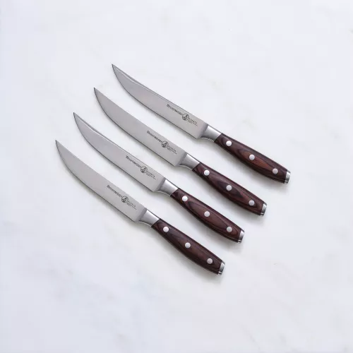 Master of the Championships Messermeister Avanta pakkawood steak knife set (L8584-5/4S)