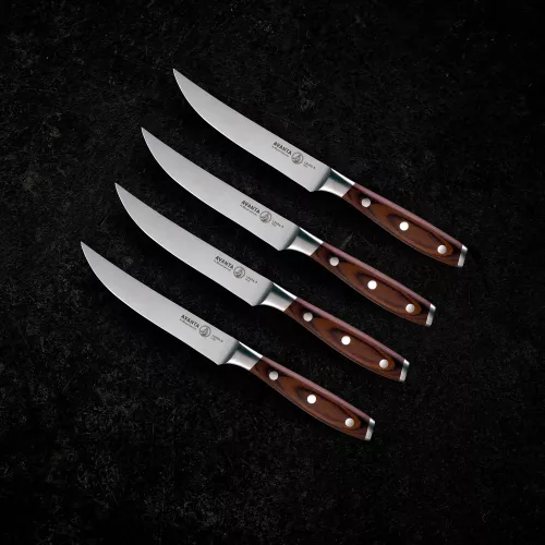 Master of the Championships Messermeister Avanta pakkawood steak knife set (L8584-5/4S)