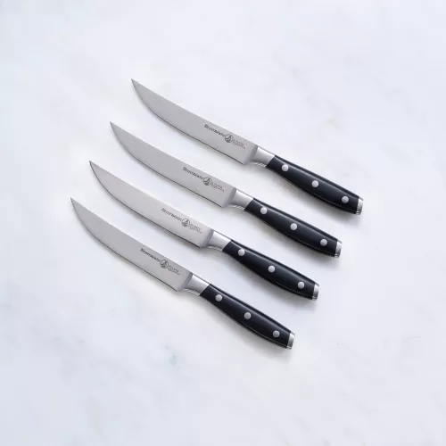 Master of the Championships Messermeister Avanta black steak knife set (L7684-5/4S)