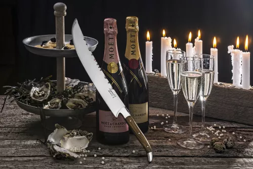 laguiole style de vie Luxury Line Champagne Saber Olive Wood (SabelOlijf)