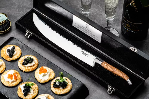 laguiole style de vie Luxury Line Champagne Saber Olive Wood (SabelOlijf)