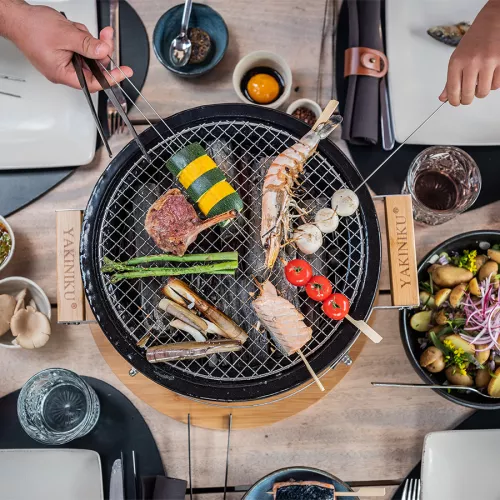 Yakiniku YAKINIKU MEDIUM Round Shichirin | Teppanyaki & Hibachi grill (800700)
