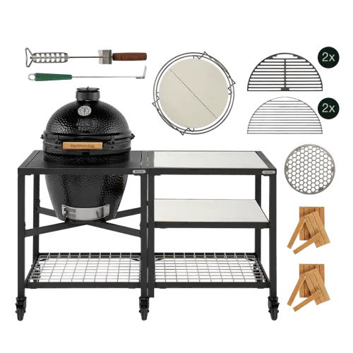 Big Green Egg The Onyx Large Essential Outdoor Kitchen Stainless Steel