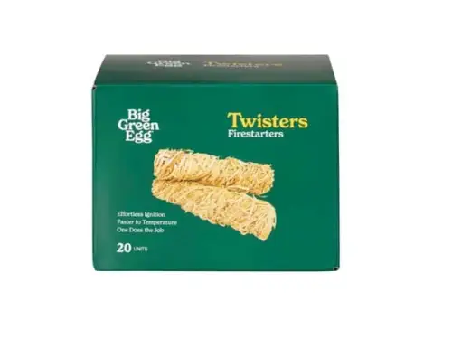 Big Green Egg Twister Firestarters 20 pieces