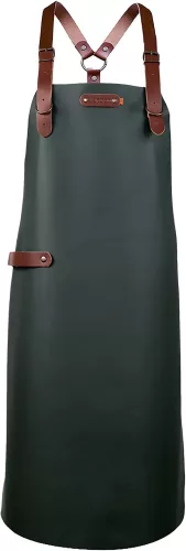 Xapron Xapron Bovine Apron Dark Green Leather with Shoulder Straps X-Large (SBA390164-89)