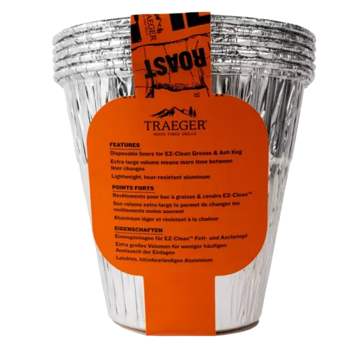 Traeger Traeger EZ-Clean Grease and Ash Drum Liner 5 Pieces (BAC608)