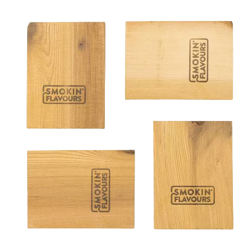 Smokin' Flavours Smokin' Flavors Cedar Wood Planks 4 Pieces (SF542)