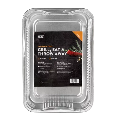 Smokin' Flavours Smokin' Flavors Aluminum containers Large 5 pieces (SF544)