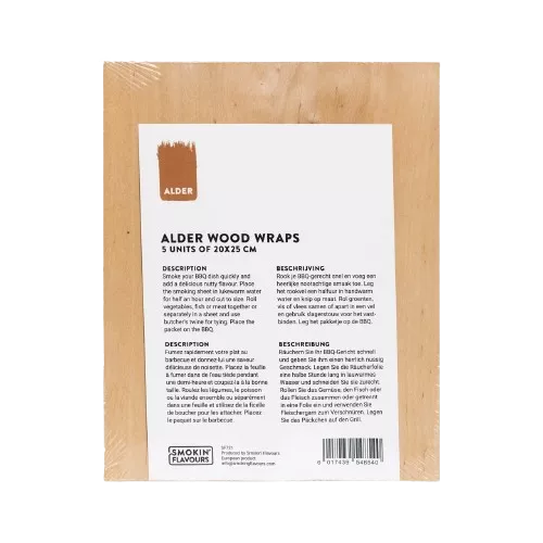Smokin' Flavours Smokin' Flavous Smoke Sheets Alder 5 Pieces (SF721)