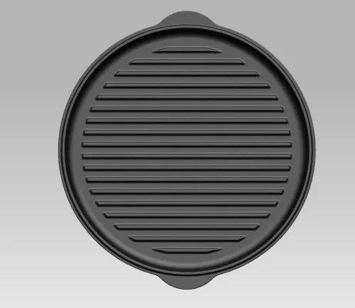 Valhal Outdoor Valhal Skillet Cast Iron Lid ø 30 cm with Grill pattern (VH.LID30)