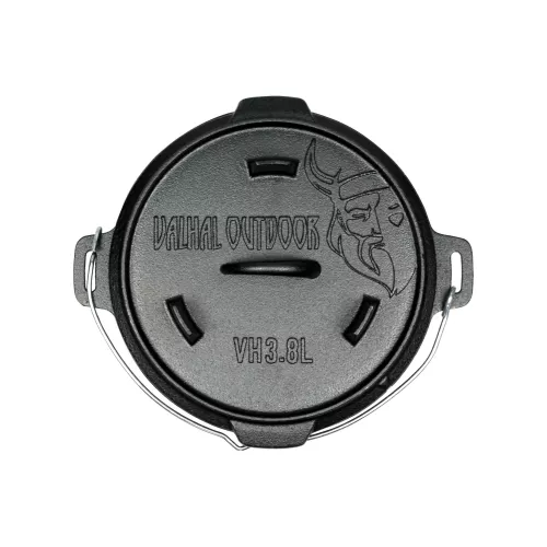 Valhal Outdoor Valhal Dutch Oven Casserole Cast Iron 3.8 Liters (VH3.8L)