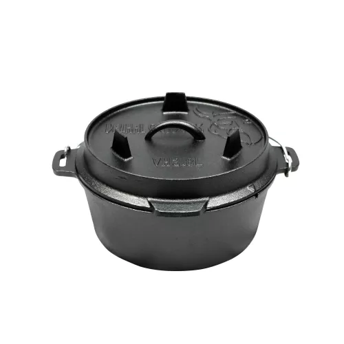 Valhal Outdoor Valhal Dutch Oven Casserole Cast Iron 3.8 Liters (VH3.8L)