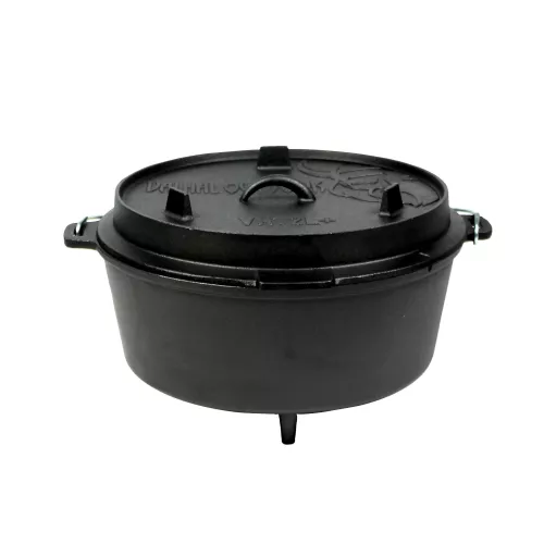 Valhal Outdoor Valhal Dutch Oven Cast Iron with Legs Outdoor 12 Liters (VH12L+)
