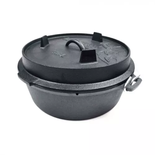 Valhal Outdoor Valhal Dutch Oven Casserole Cast Iron 6.1 Liters (VH6.1L)