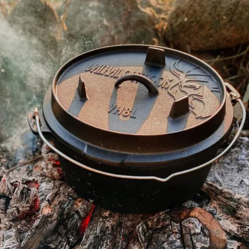 Valhal Outdoor Valhal Dutch Oven Casserole Cast Iron 8 Liters (VH8L)
