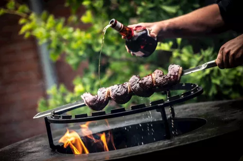 Forged Forged Churrasco Olive Skewer V-shape 60cm (OLSkewV60)