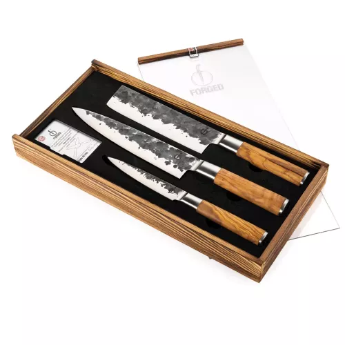 Forged Forged Olive 3-piece knife set (Olive3Comb)