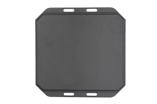 Cozze Pan Cast Iron Double Sided Use with Bamboo Serving Board 33 cm (90327)