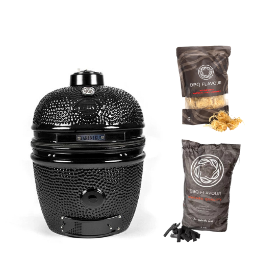 YAKINIKU Kamado Black Edition Medium Solo Basic starter set