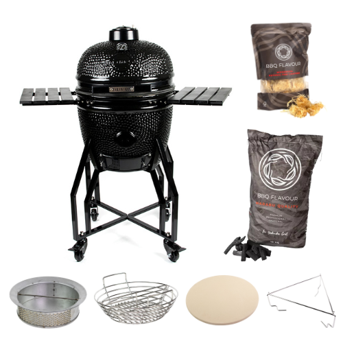 YAKINIKU Kamado Black Edition Medium Complete Starter Set